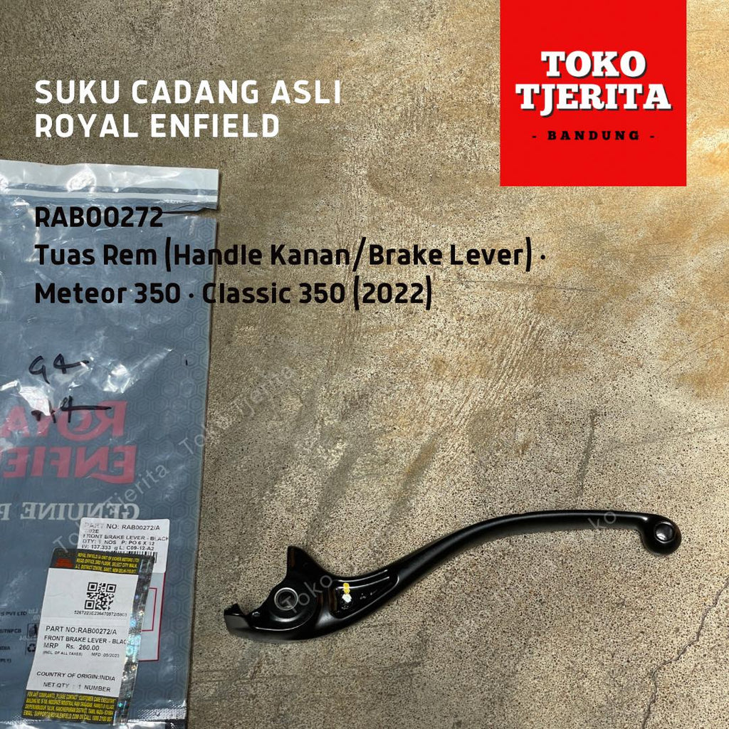 Tuas Rem Meteor Classic 350 Handle Kanan RAB00272 - Royal Enfield ASLI