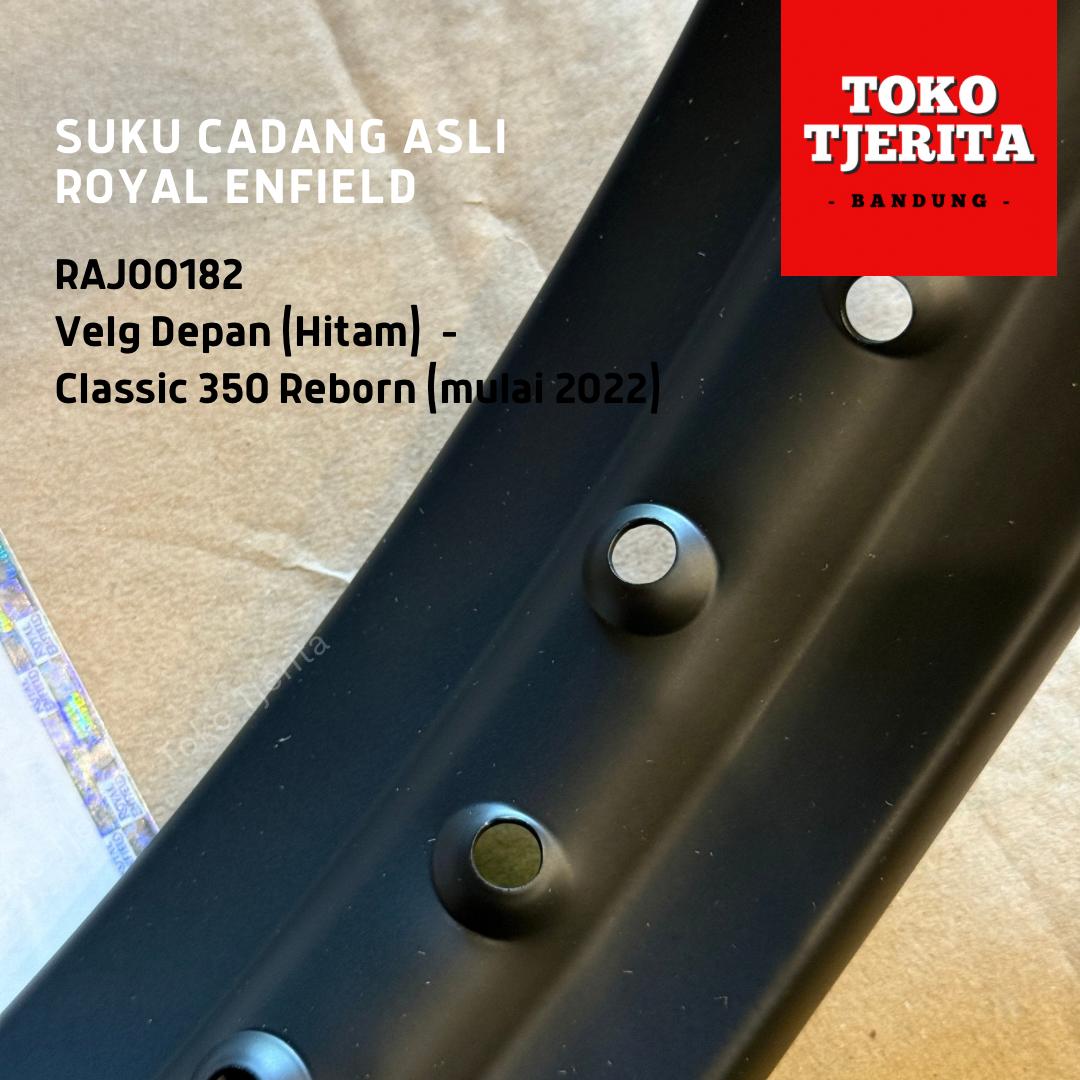 Velg Depan Hitam Classic 350 Reborn RAJ00182 - Royal Enfield ASLI