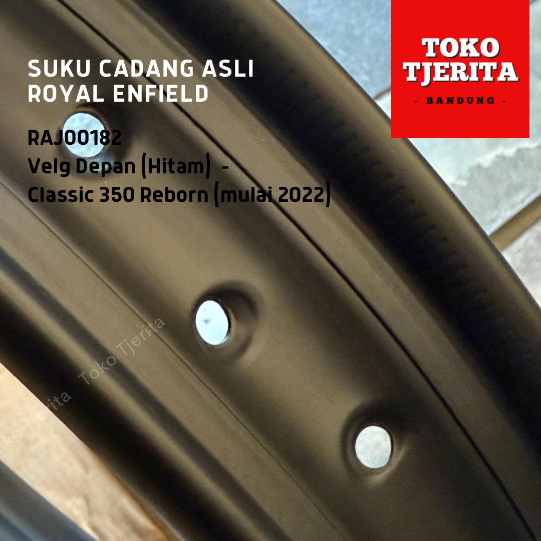 Velg Depan Hitam Classic 350 Reborn RAJ00182 - Royal Enfield ASLI
