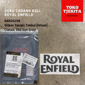 Stiker Tangki Timbul (1 Lembar) Hitam Dof Classic 350 Gun Grey RAK00296 - Royal Enfield ASLI