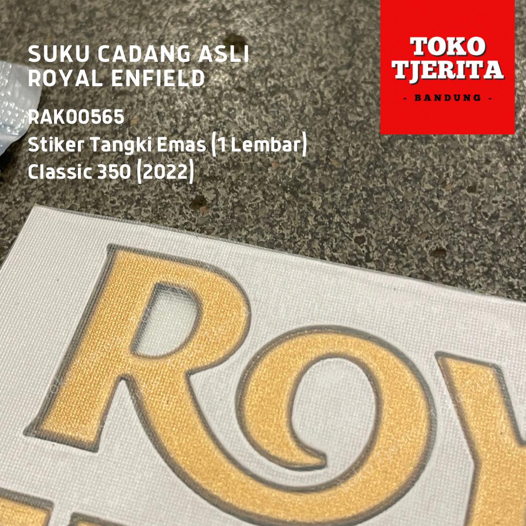 Stiker Tangki Emas (1 Lembar) RAK00565 Classic 350 2022 Royal Enfield