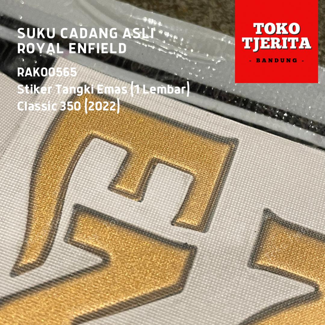 Stiker Tangki Emas (1 Lembar) RAK00565 Classic 350 2022 Royal Enfield