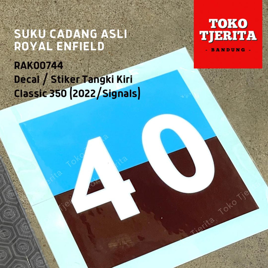 Stiker Tangki Kiri Classic 350 Signals RAK00744 - Royal Enfield ASLI
