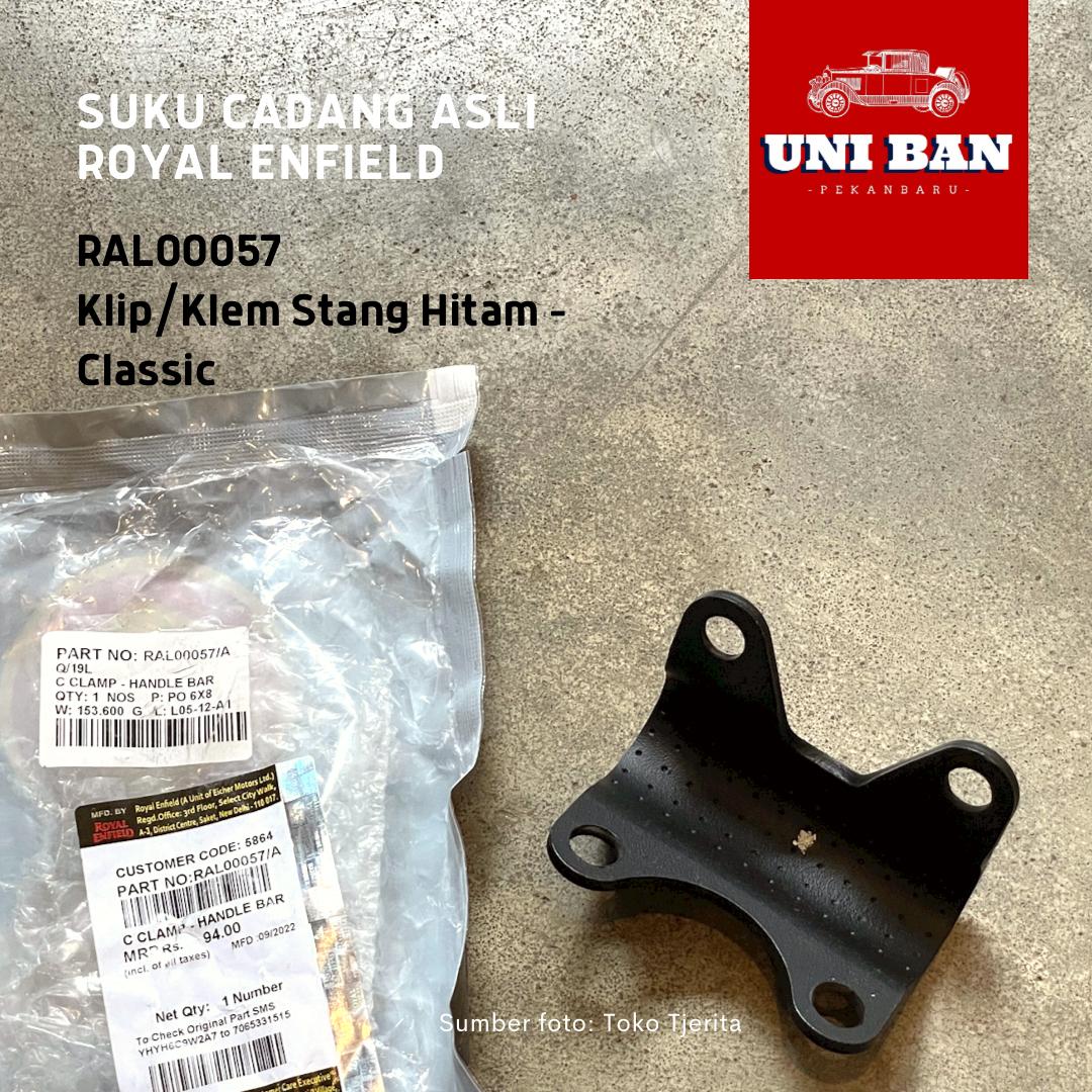 Klem Klip Stang Hitam Classic RAL00057 - Royal Enfield ASLI