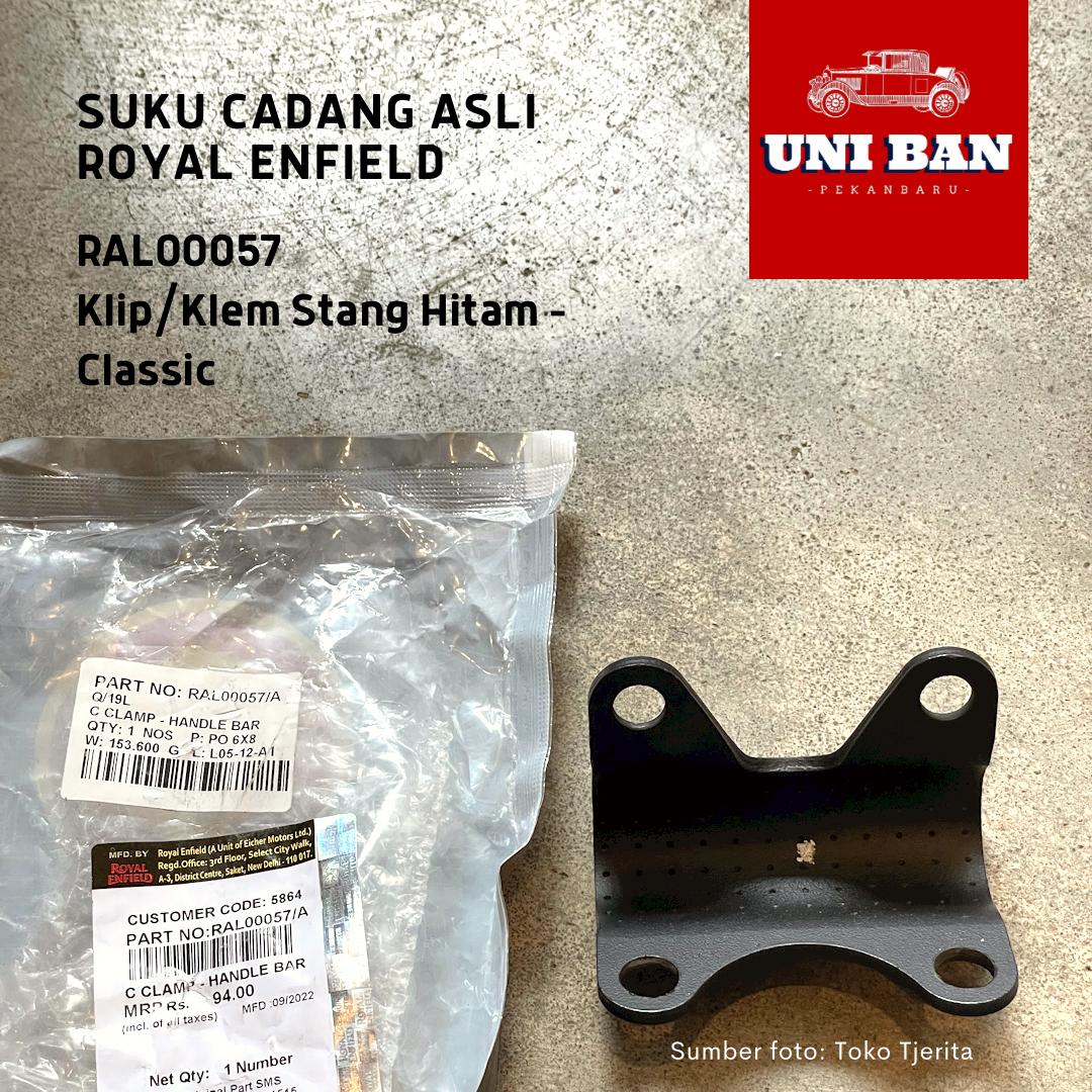 Klem Klip Stang Hitam Classic RAL00057 - Royal Enfield ASLI