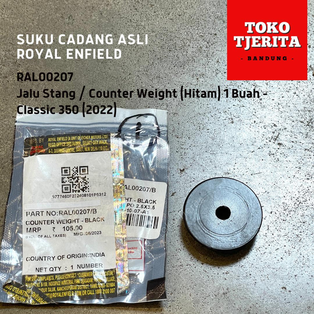 Jalu Stang (1 Buah) Hitam Classic 350 Reborn RAL00207 - Royal Enfield ASLI
