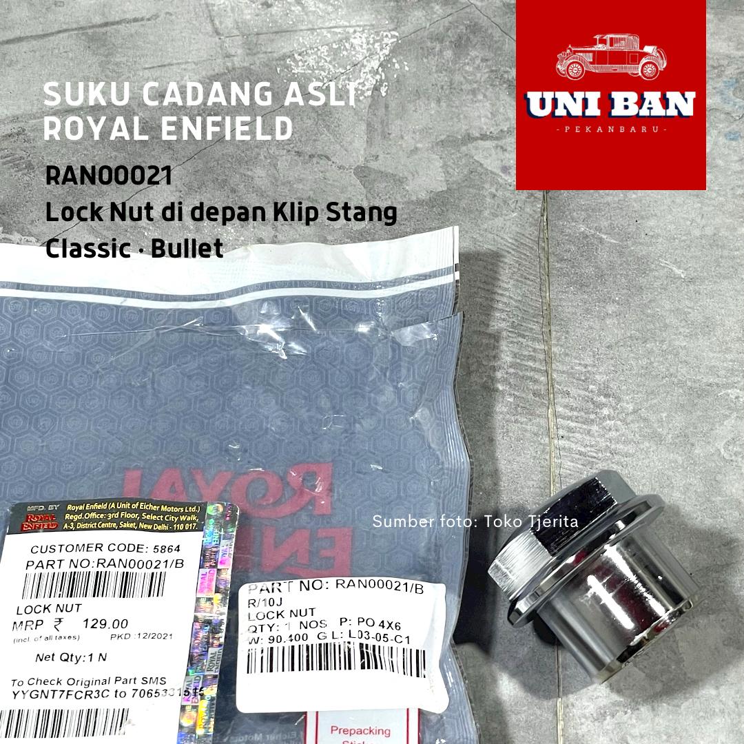 Lock Nut Depan Klip Stang Bullet Classic RAN00021 - Royal Enfield ASLI