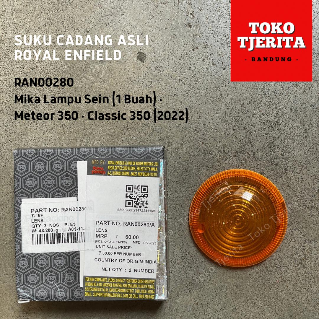 Mika Lampu Sein (1 Buah) Classic Meteor 350 Super Meteor 650 RAN00280 - Royal Enfield ASLI