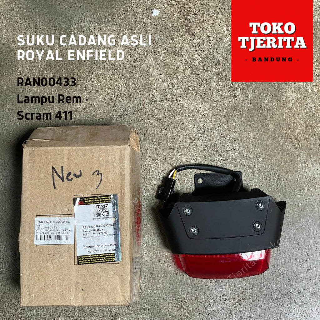 Lampu Rem Scram 411 Tail Lamp RAN00433 - Royal Enfield ASLI