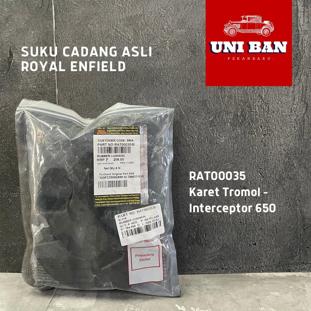 Karet Tromol Interceptor RAT00035 Cushion Rubber - Royal Enfield ASLI