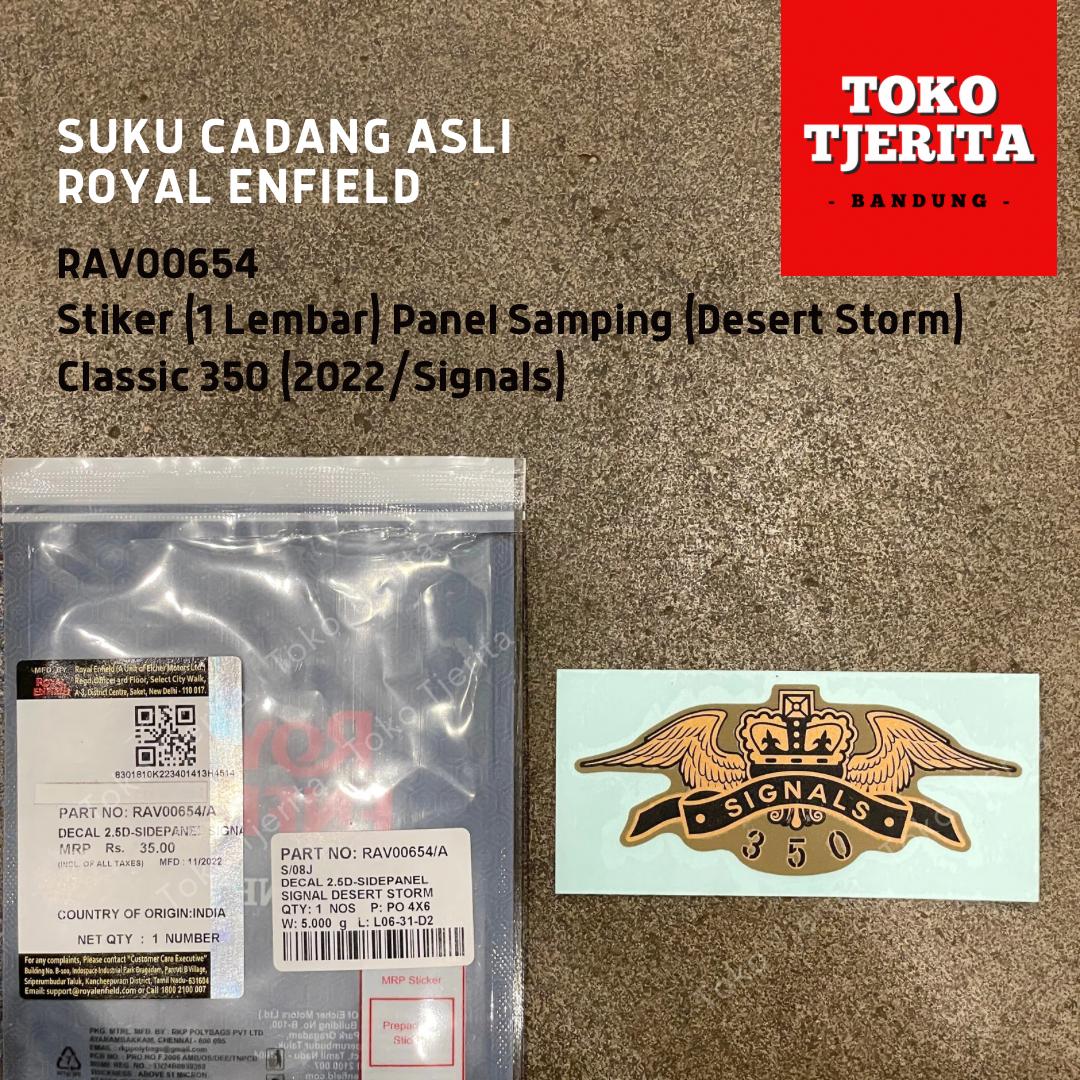 Stiker Side Panel Desert Storm 350 Signals RAV00654 Royal Enfield ASLI