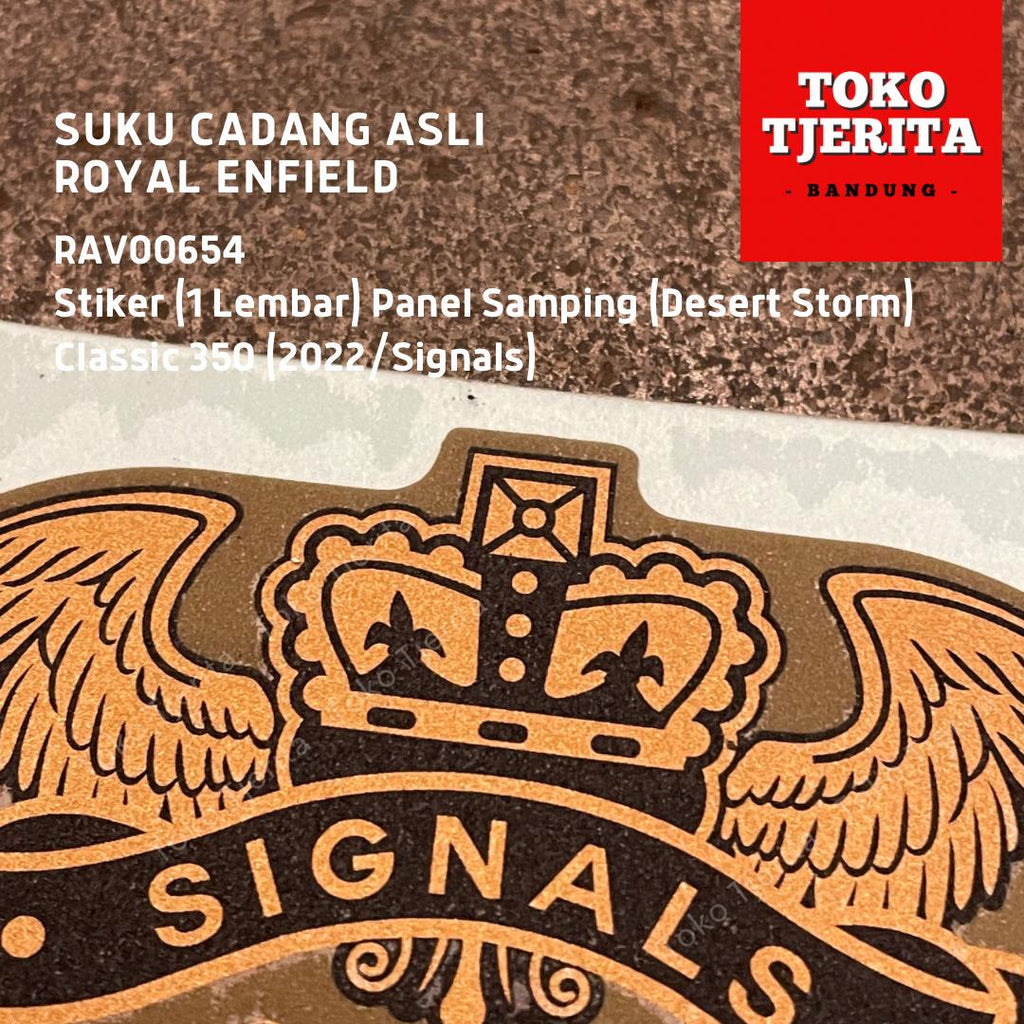 Stiker Side Panel Desert Storm 350 Signals RAV00654 Royal Enfield ASLI