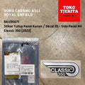 Stiker (1 Buah) Tutup Panel Classic 350 Reborn - Royal Enfield ASLI
