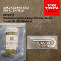 Stiker (1 Lembar) Side Panel Chrome Brown Classic 350 - Royal Enfield