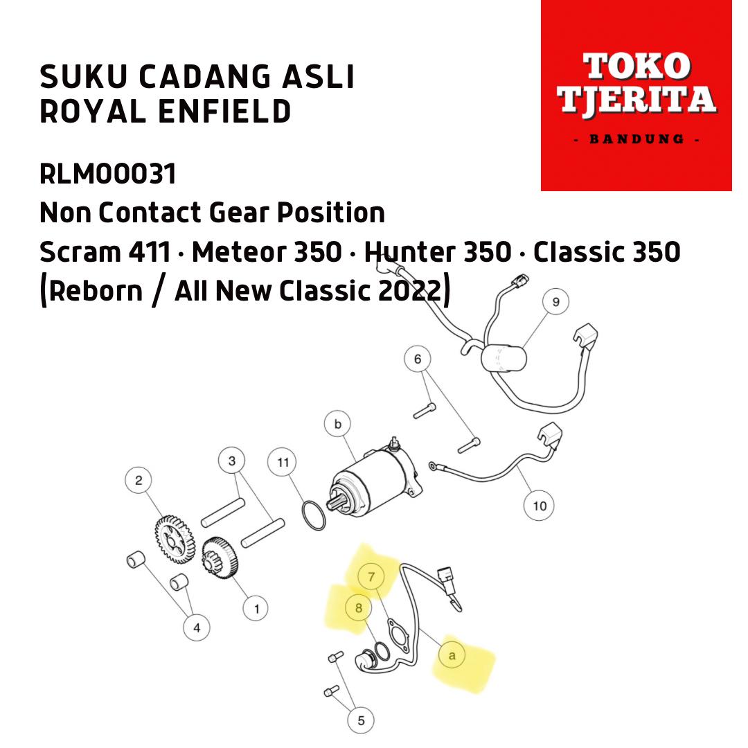 Non Contact Gear Position Sensor Classic Scram RLM00031 Royal Enfield